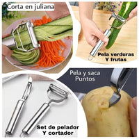 Pelador y cortador multifuncional