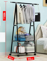 Perchero de metal y plástico