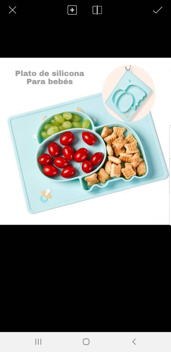 Plato vaca para bebé