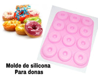 Silicona para donas x 12
