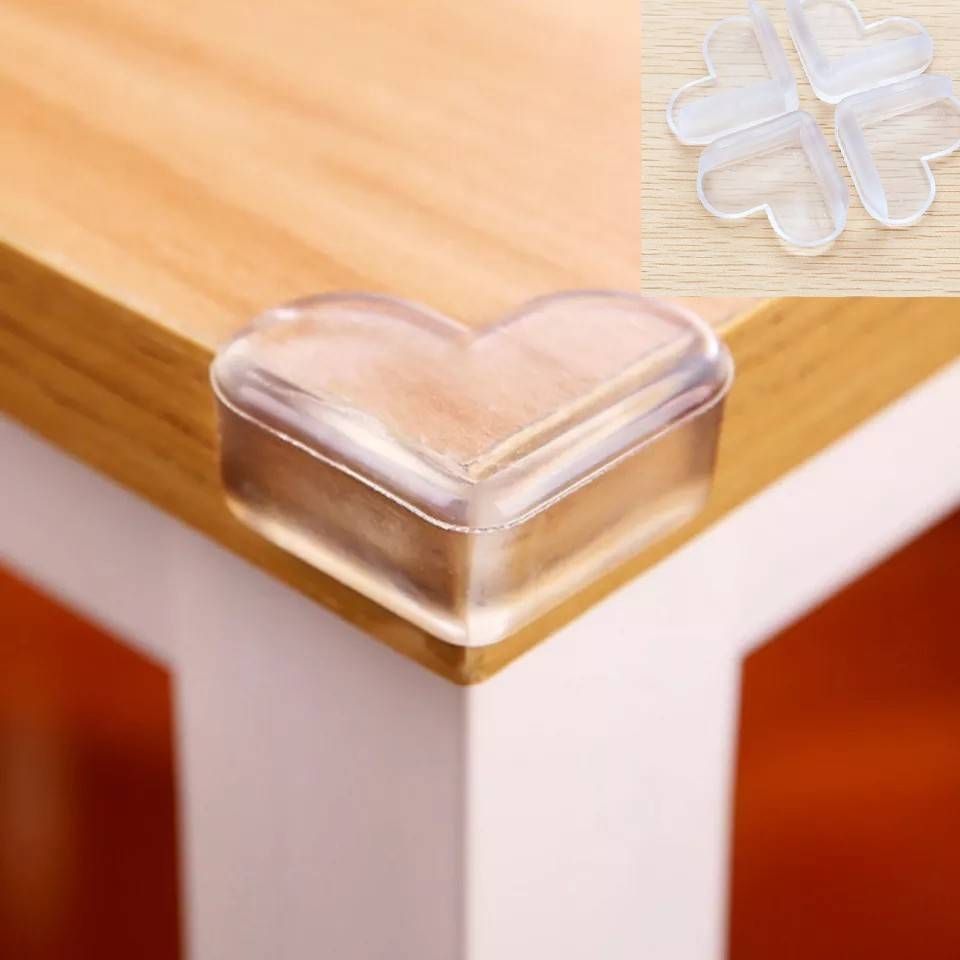 Silicona anti colisión de esquinas, protector para niños. (Set de 4)