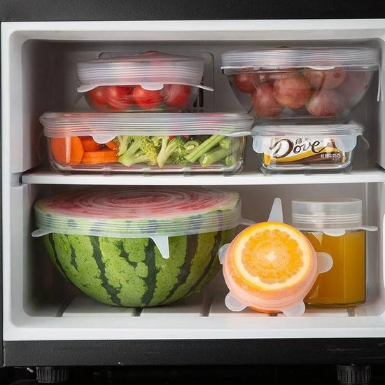 Tapas de silicona para alimentos