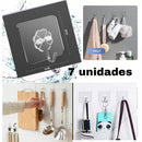 Ganchos de pared transparente