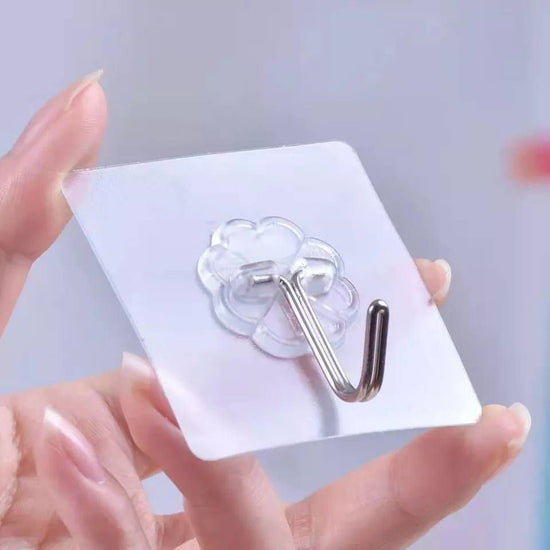 Ganchos de pared transparente