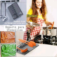 Soporte de silicona para utensilios de  cocina