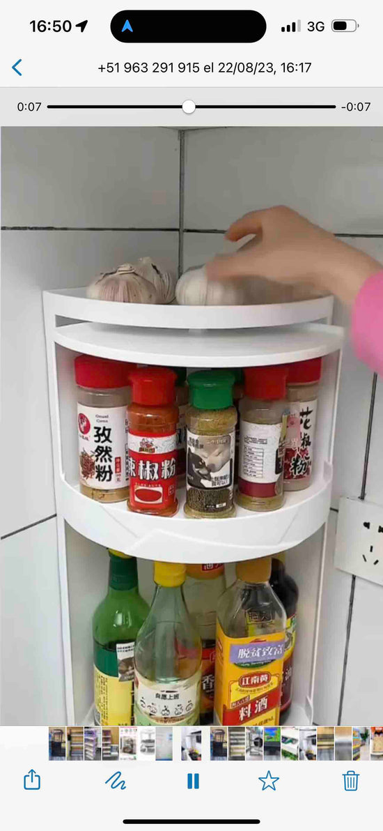 Estante giratorio de 360 grados