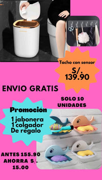 Combo Tacho con sensor / Jabonera/ rompe chorro / soporte para tablet