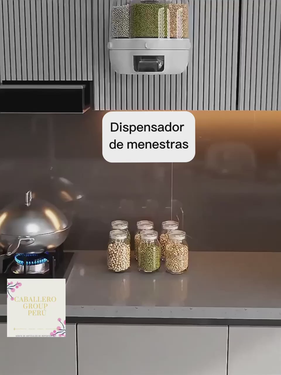 Dispensador de frutos secos rotativo