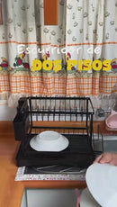Escurridor de dos pisos