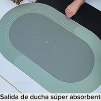 Salida de ducha rectangular absorbente, antideslizante