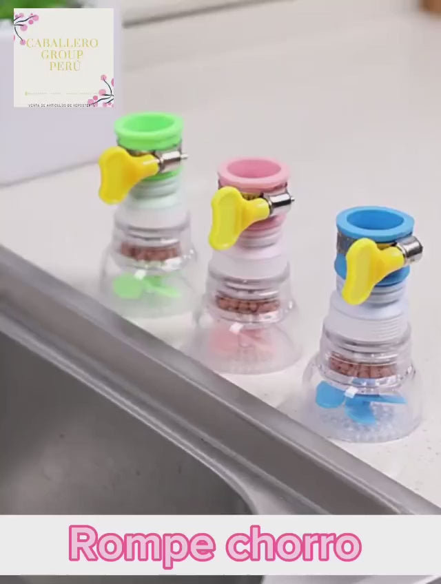 Rompe chorro, evita las salpicaduras.