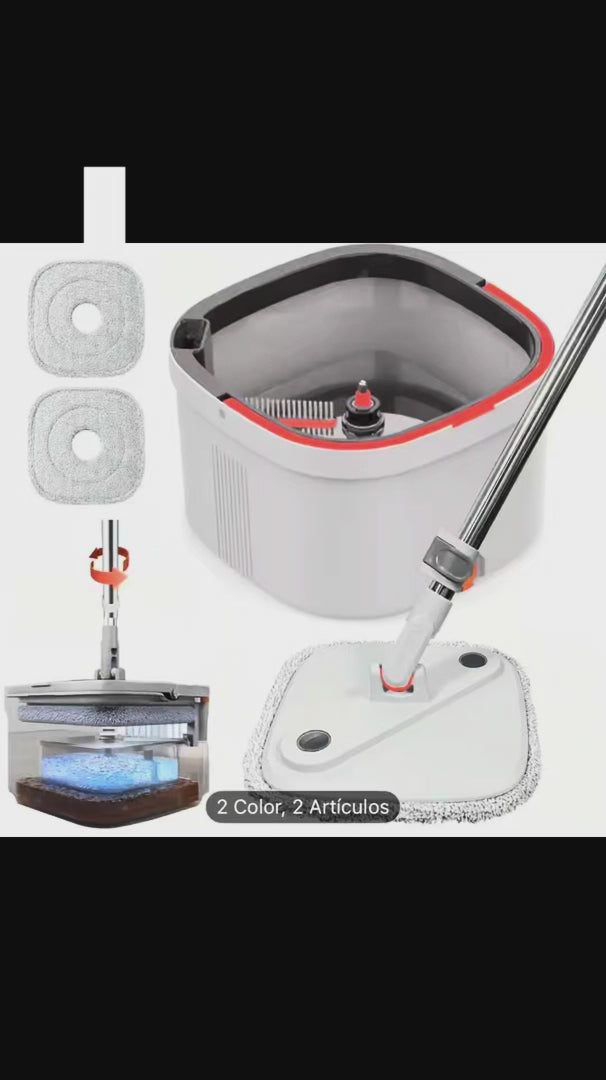 Trapeador giratorio automático.