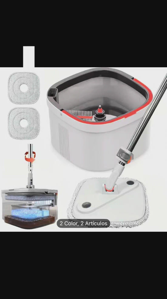 Trapeador giratorio automático.